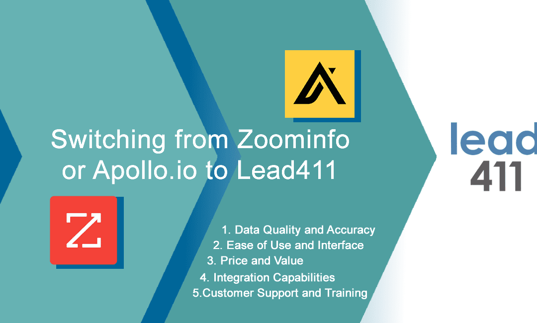 Switching from (ZoomInfo or Apollo.io) to Lead411: What to Expect